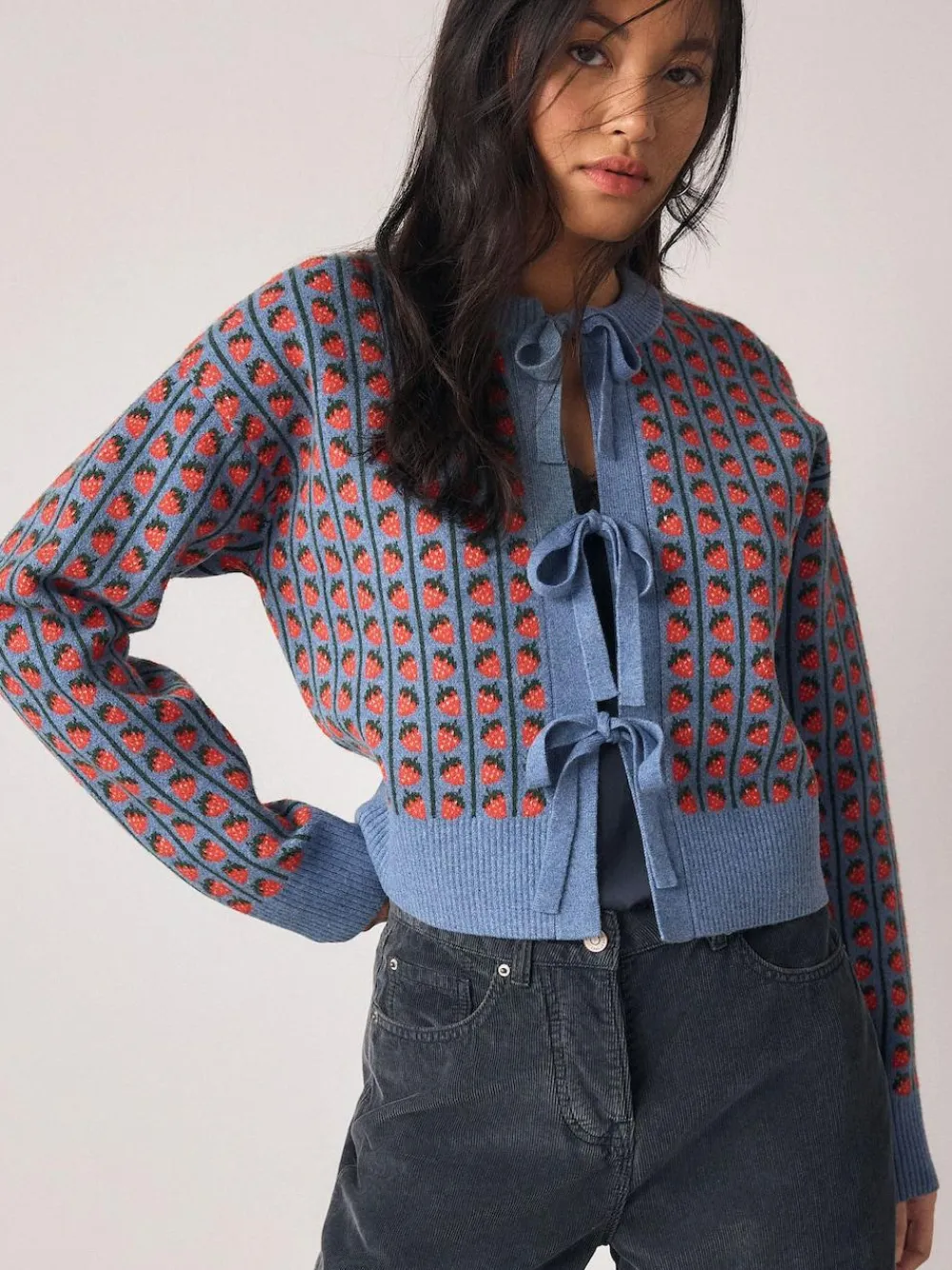 Next Supersoft Tie Front Knitted Cardigan^Women Knitwear|Knitwear