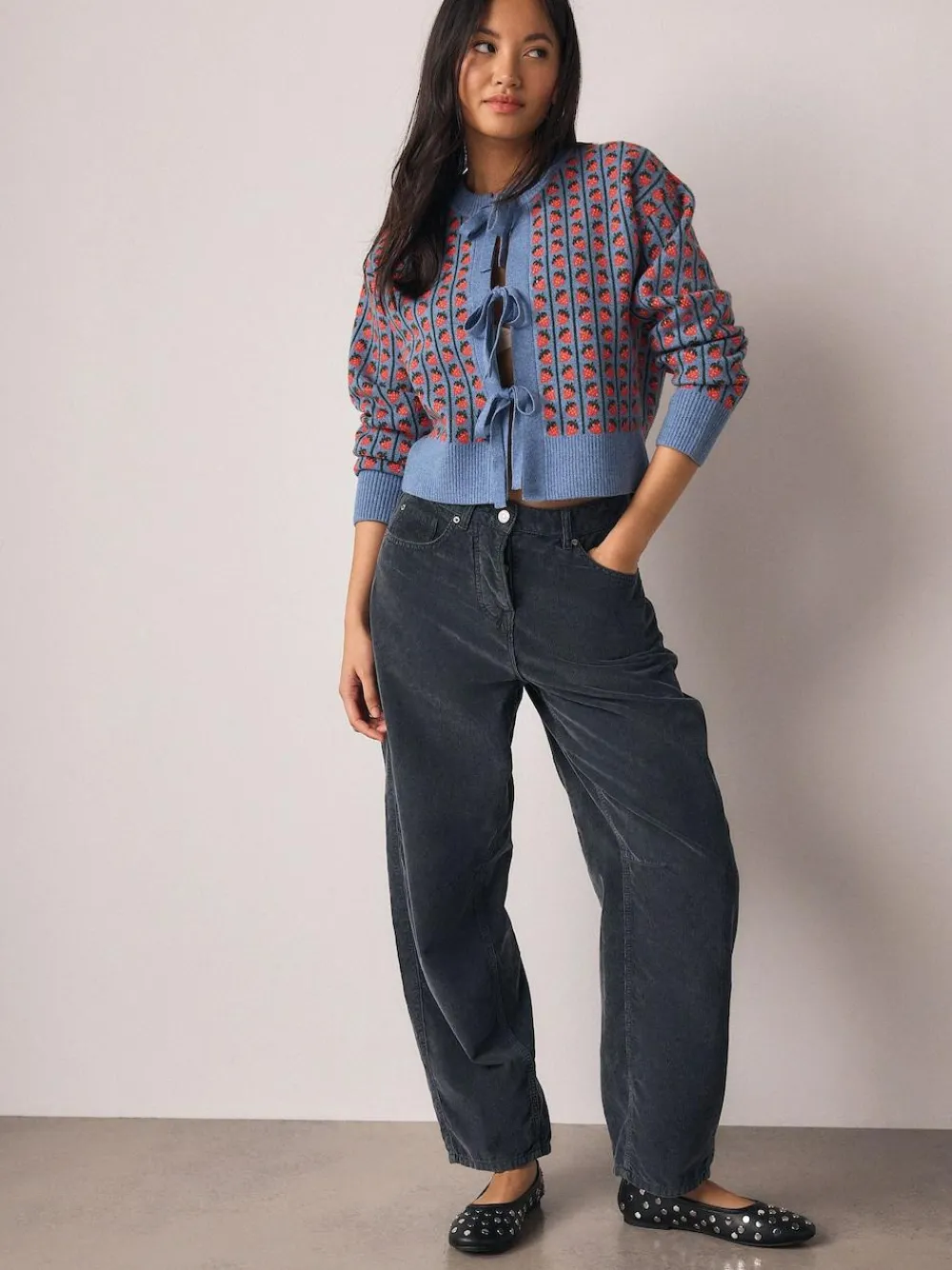 Next Supersoft Tie Front Knitted Cardigan^Women Knitwear|Knitwear