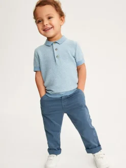Next Blue Stretch Chino Trousers (3mths-7yrs)^BOY Baby Winter Clothing|Pants & Leggings