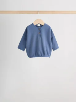 Clearance Next Baby Long Sleeve T-Shirts 4 Pack (0mths-2yrs) Blue Stripe