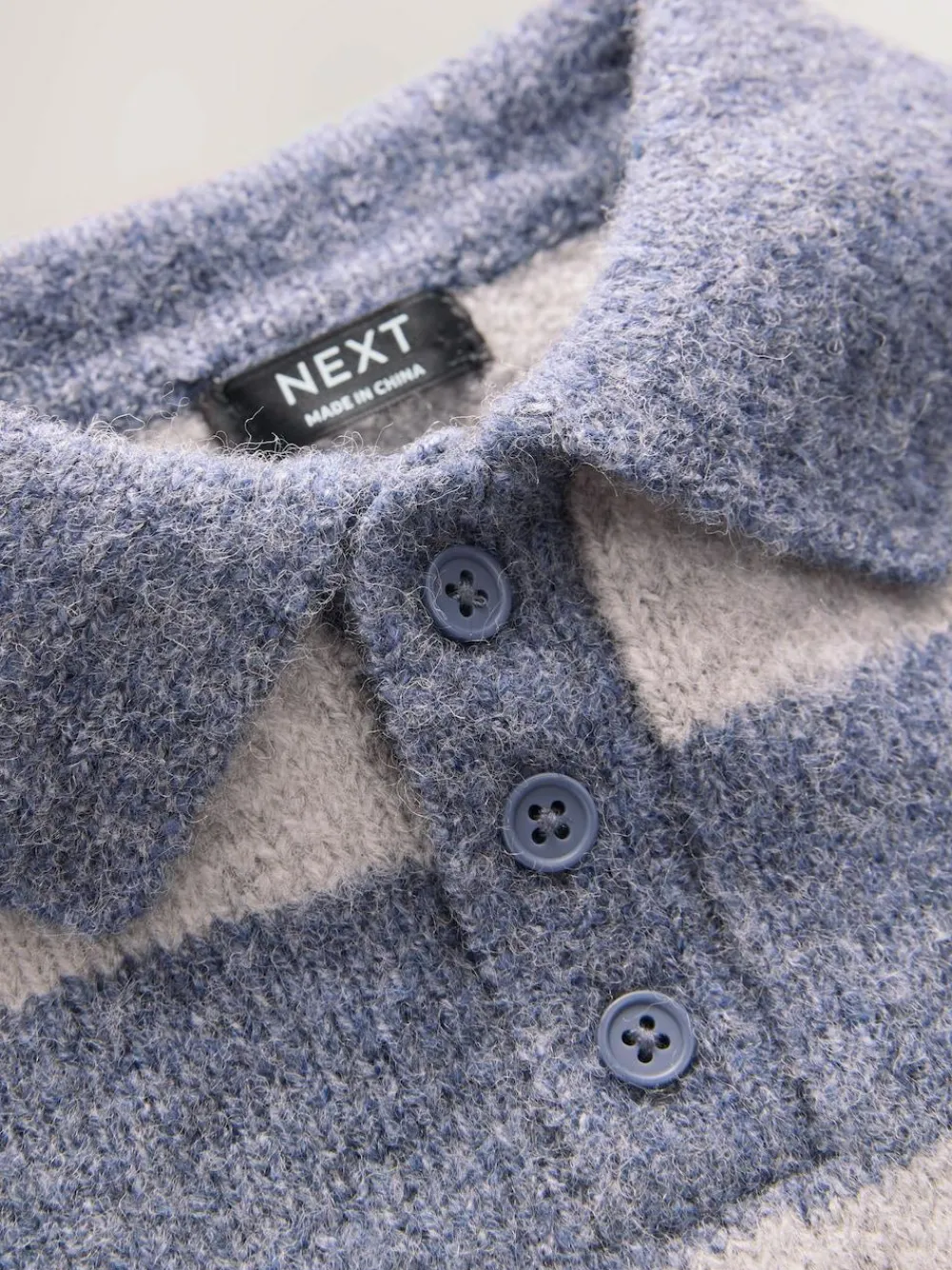 Next Stripe Knitted Rugby Polo Shirt (3mths-7yrs)^BOY Tops|Tops