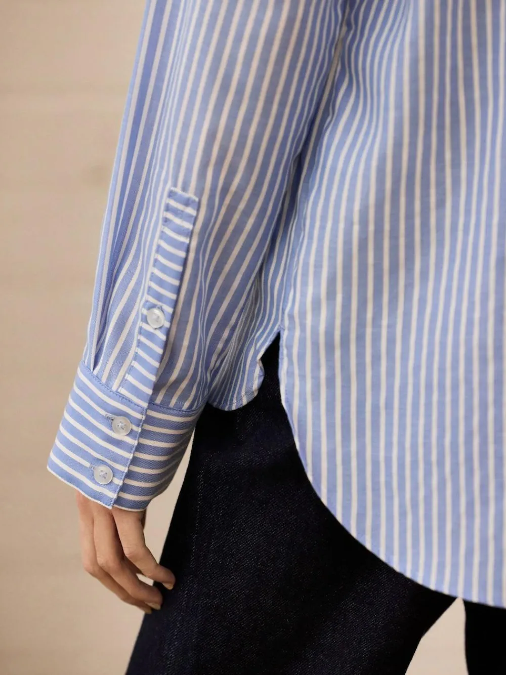 Next Soft Relaxed Long Sleeve V Neck Shirt^Women Blouses & Shirts