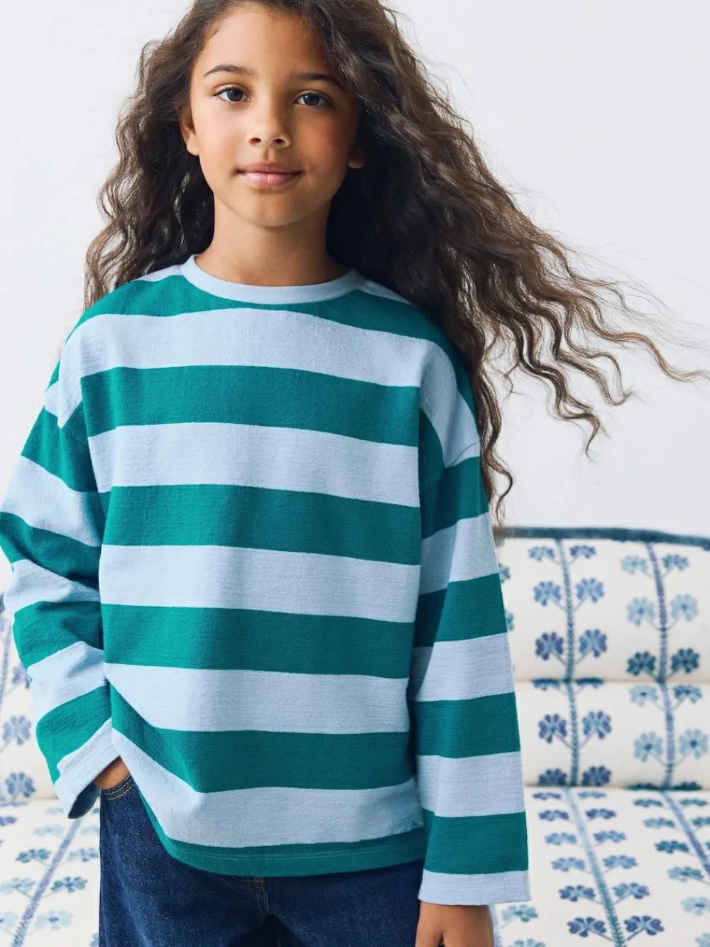 Next Textured Long Sleeve Top (3-16yrs)^ Tops|T-Shirts