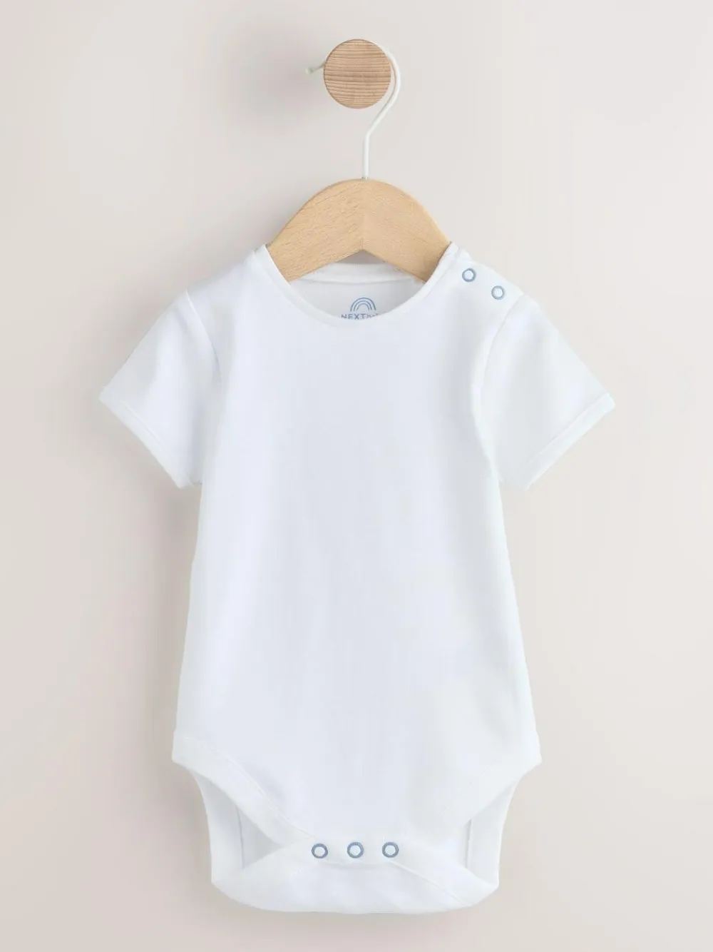 New Next Woven Dungaree and Bodysuit Baby Set (0mths-2yrs) Blue Stripe