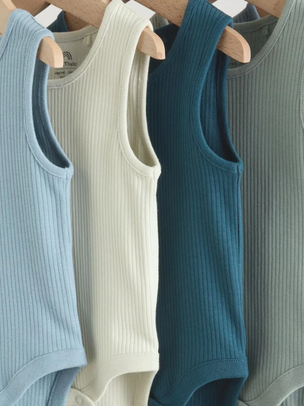 Next Blue Vest Baby Bodysuits 5 Pack^BOY Bodysuits & Vests|Vests