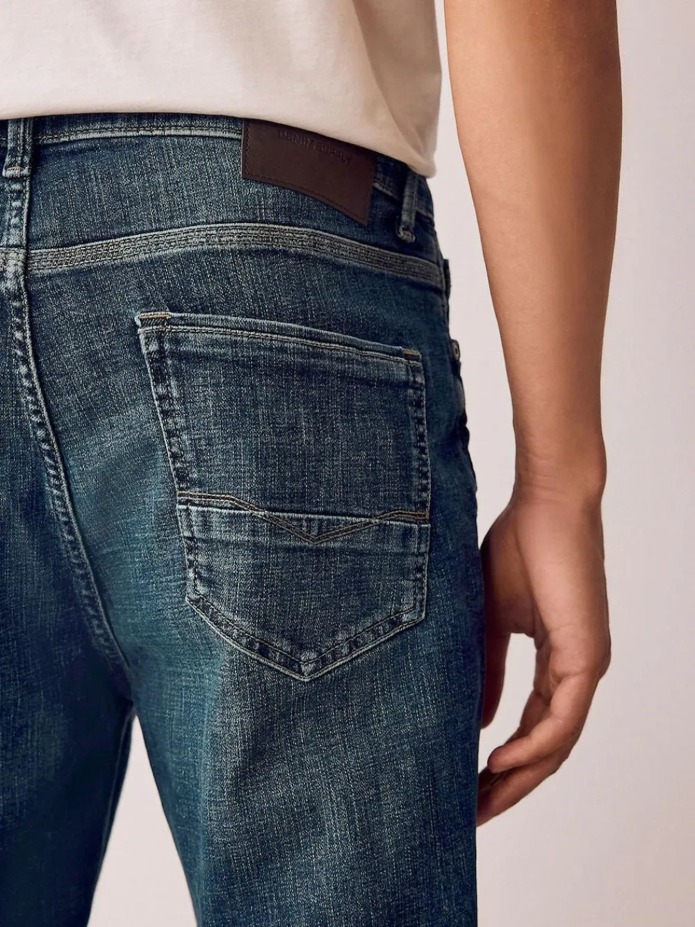 Next Regular Tapered Fit Authentic Stretch Denim Jeans^ Jeans|Jeans