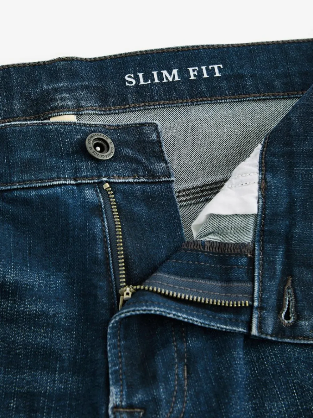 Next Blue Vintage Slim Fit Authentic Stretch Denim Jeans