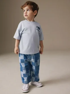 Next Blue Wide Leg Jeans (3mths-7yrs)