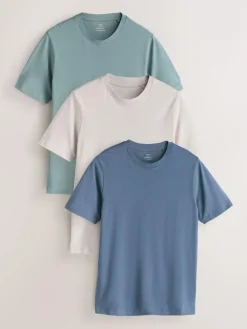 Next Muscle Fit Essential T-Shirts 3 Pack^ Nightwear|Tops & T-Shirts