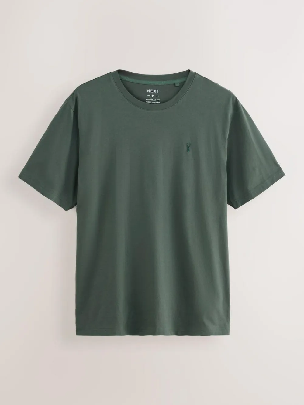 Next Blue/Green/Neutral/Brown Regular Fit T-Shirts 4 Pack