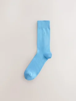 Hot Next 8 Pack Embroidered Lasting Fresh Socks Blue/Green/Purple