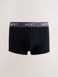 Sale Next Blue/Green/Yellow Waistband 10 pack Cotton Rich Blend Hipsters Boxers