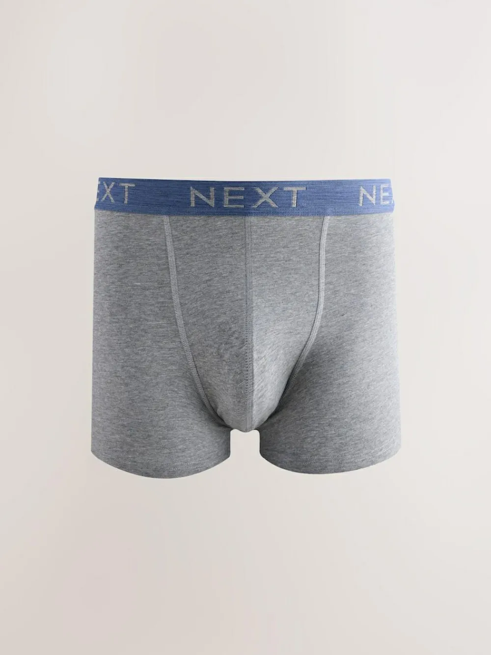 Clearance Next Blue/Grey/Black Cotton Rich Trunk Boxers 10 Pack