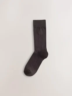 Clearance Next 8 Pack Embroidered Lasting Fresh Socks Blue/Grey/Green