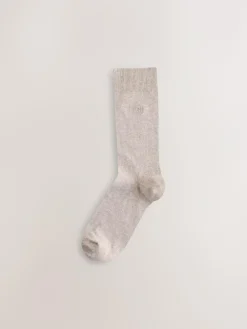 Clearance Next 8 Pack Embroidered Lasting Fresh Socks Blue/Grey/Green