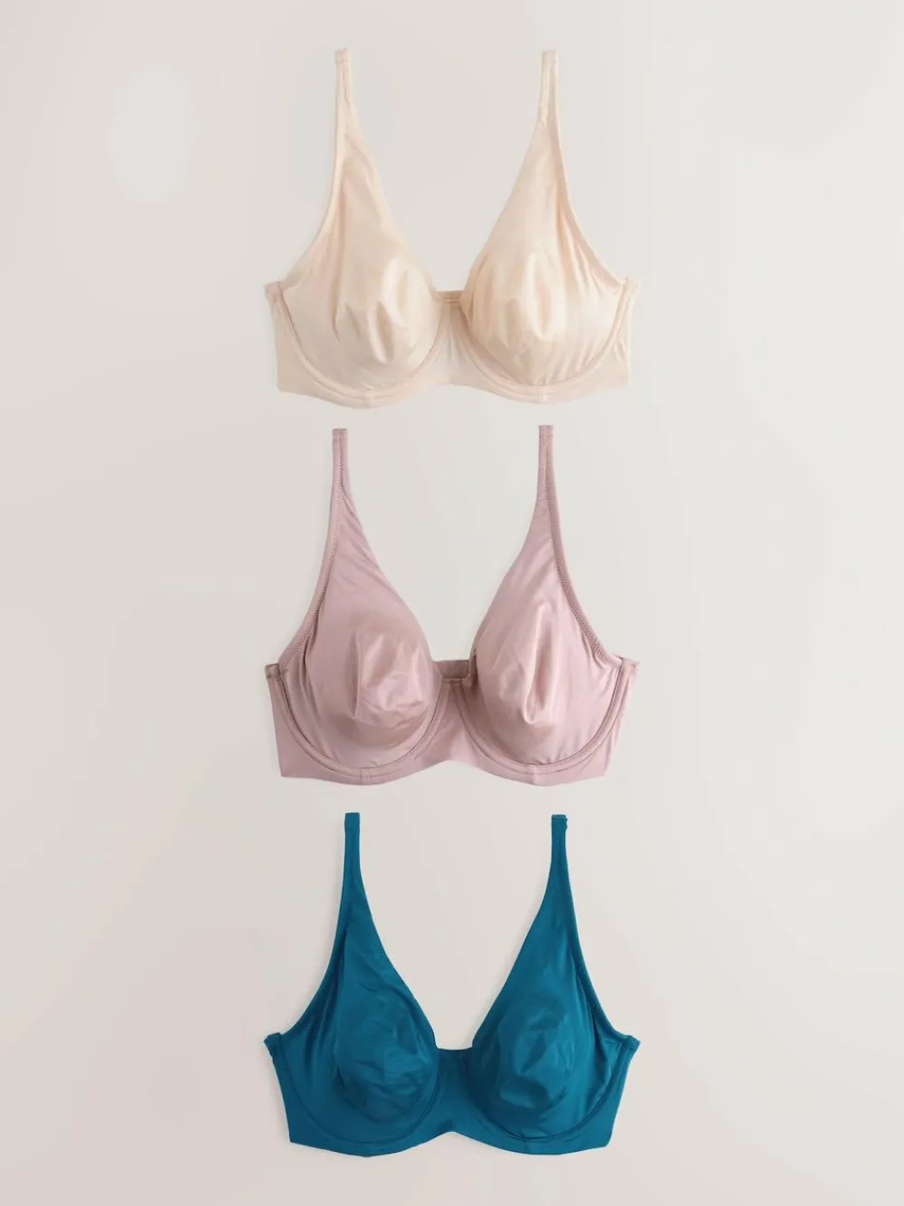 Next Non Pad Full Cup DD+ Microfibre Smoothing Ultimate Comfort T-Shirt Bras 3 Pack^Women Dd+ Range
