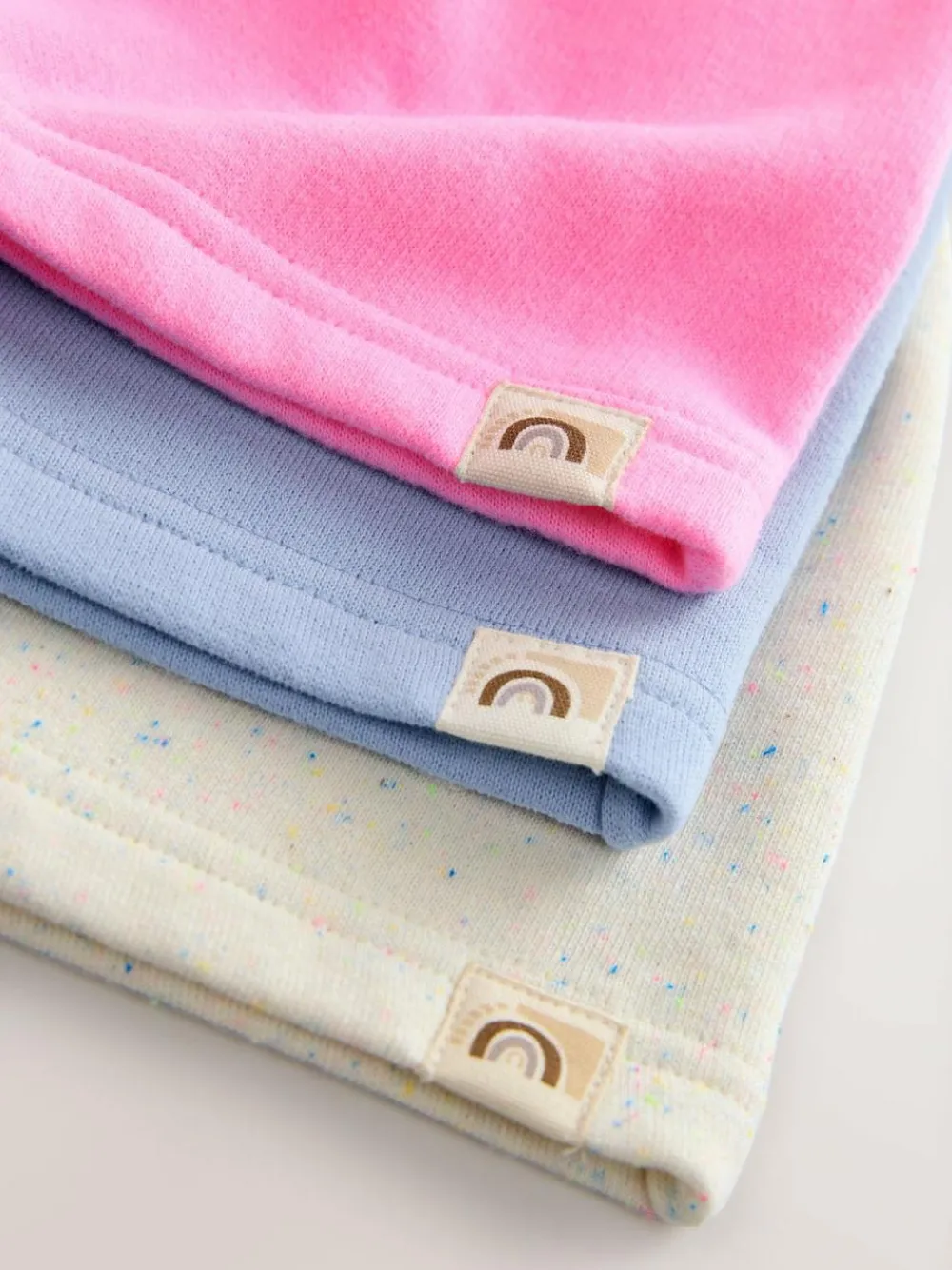 Next Blue/Pink/Oatmeal Shorts Set 3 Pack (3mths-7yrs)^ Nightwear|Shorts