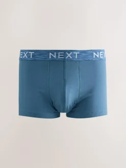 New Next Blue/Purple/Red 10 pack Cotton Rich Blend Hipsters Boxers