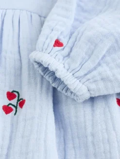 Next Blue/Red Baby Long Sleeve Embroidered Dress (0mths-2yrs)^ Dresses|Dresses