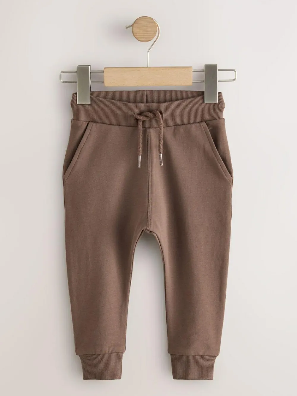 Online Next Blue/Rust Orange/ Khaki Green Skinny Fit Joggers 5 Pack (3mths-7yrs)