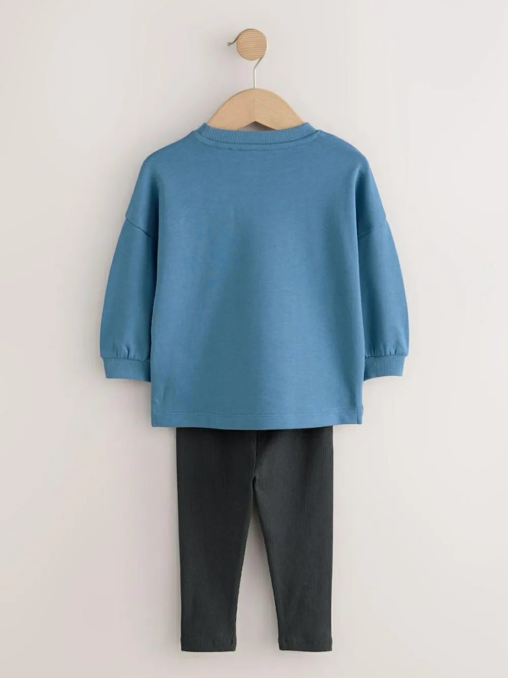 Hot Next Blue/Stone/Green Long Sleeve Top and Leggings Set 3 Pack (3mths-7yrs)