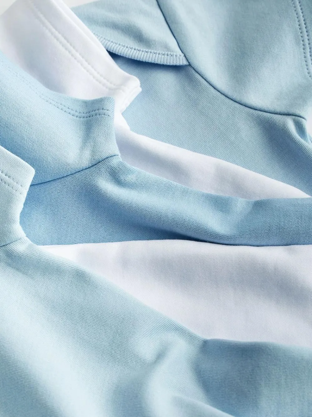 Sale Next Blue/White 5 Pack Plain Baby Bodysuits