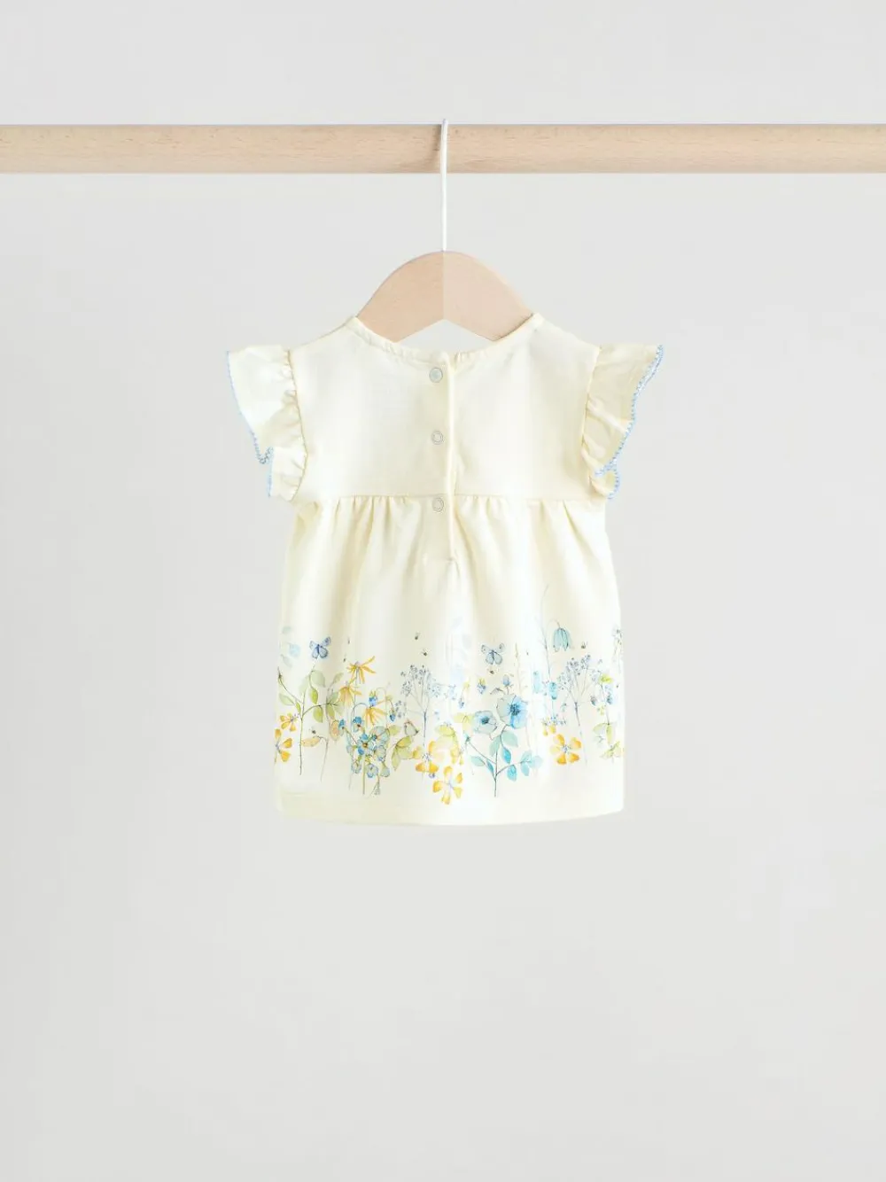 Next Blue/White Floral Baby Frill T-Shirt and Shorts Set 6 Piece (0mths-2yrs)^ Shorts|Tops
