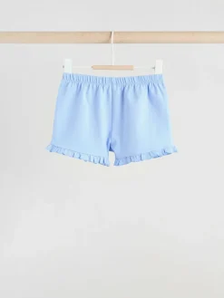 Next Blue/White Floral Baby Frill T-Shirt and Shorts Set 6 Piece (0mths-2yrs)^ Shorts|Tops