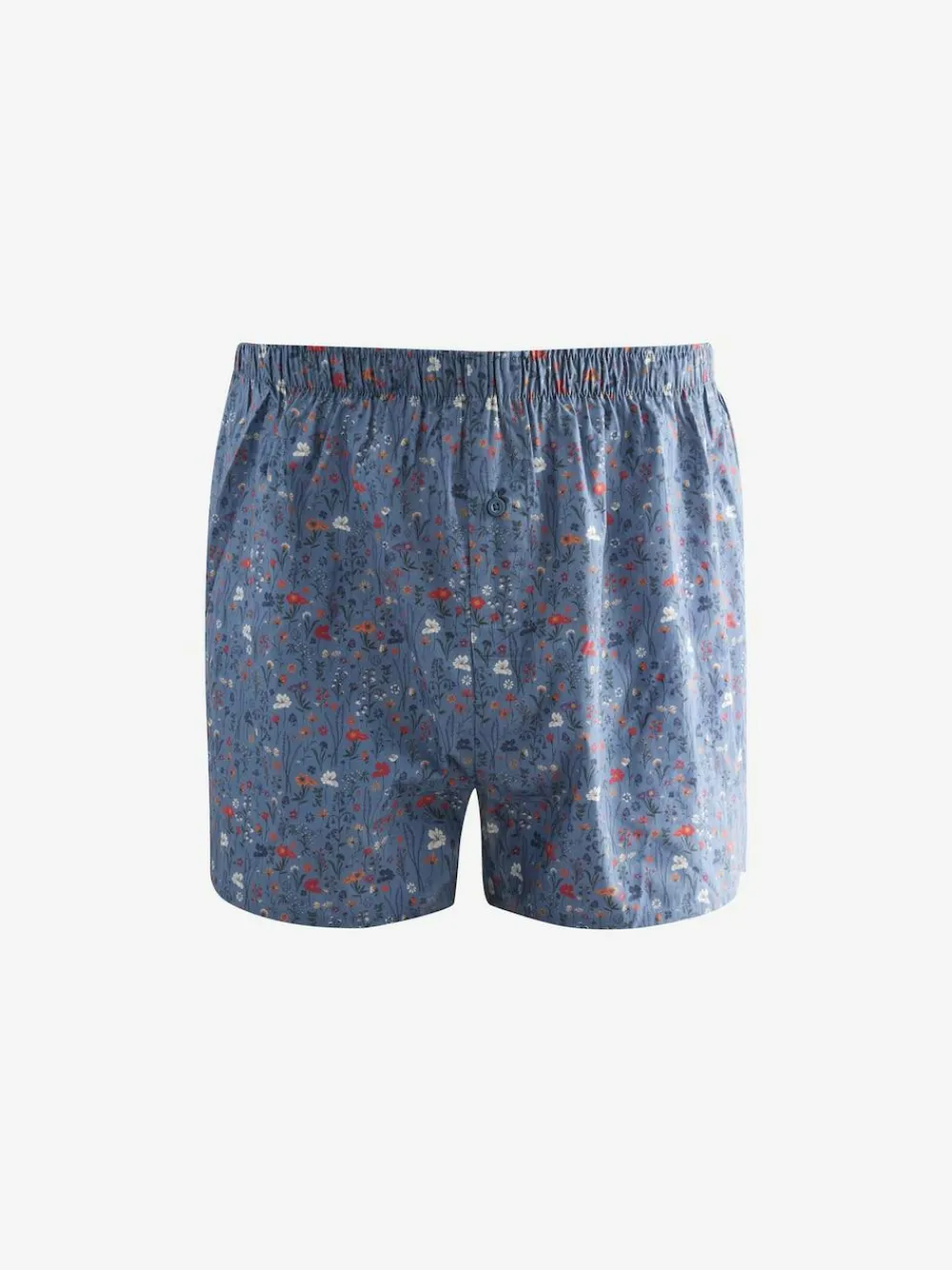 Next Blue/White/Green Floral 4 pack Woven Pure Boxers^ Underwear|Underwear
