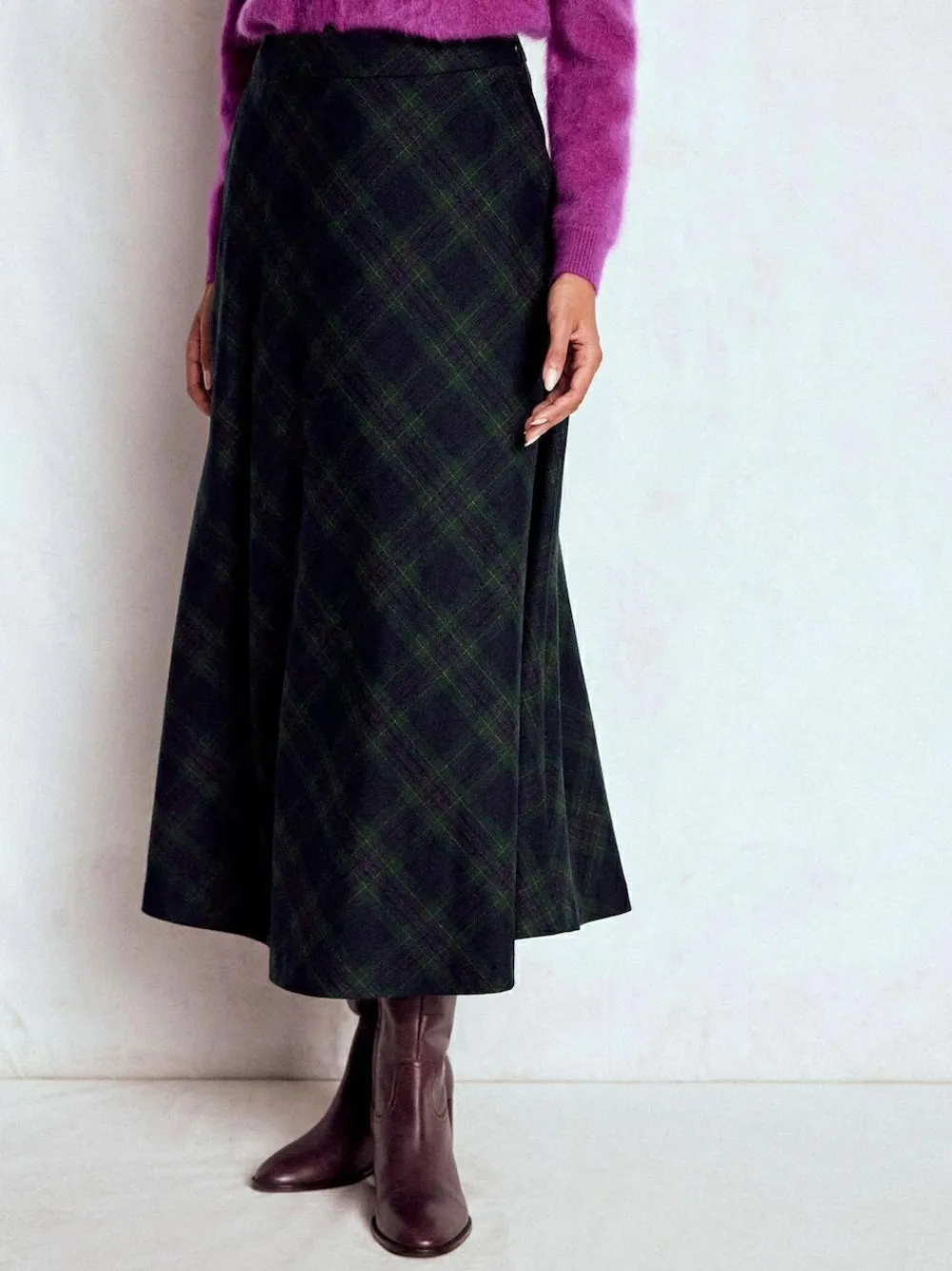 Best Boden Blue Hayley Wool Midi Skirt