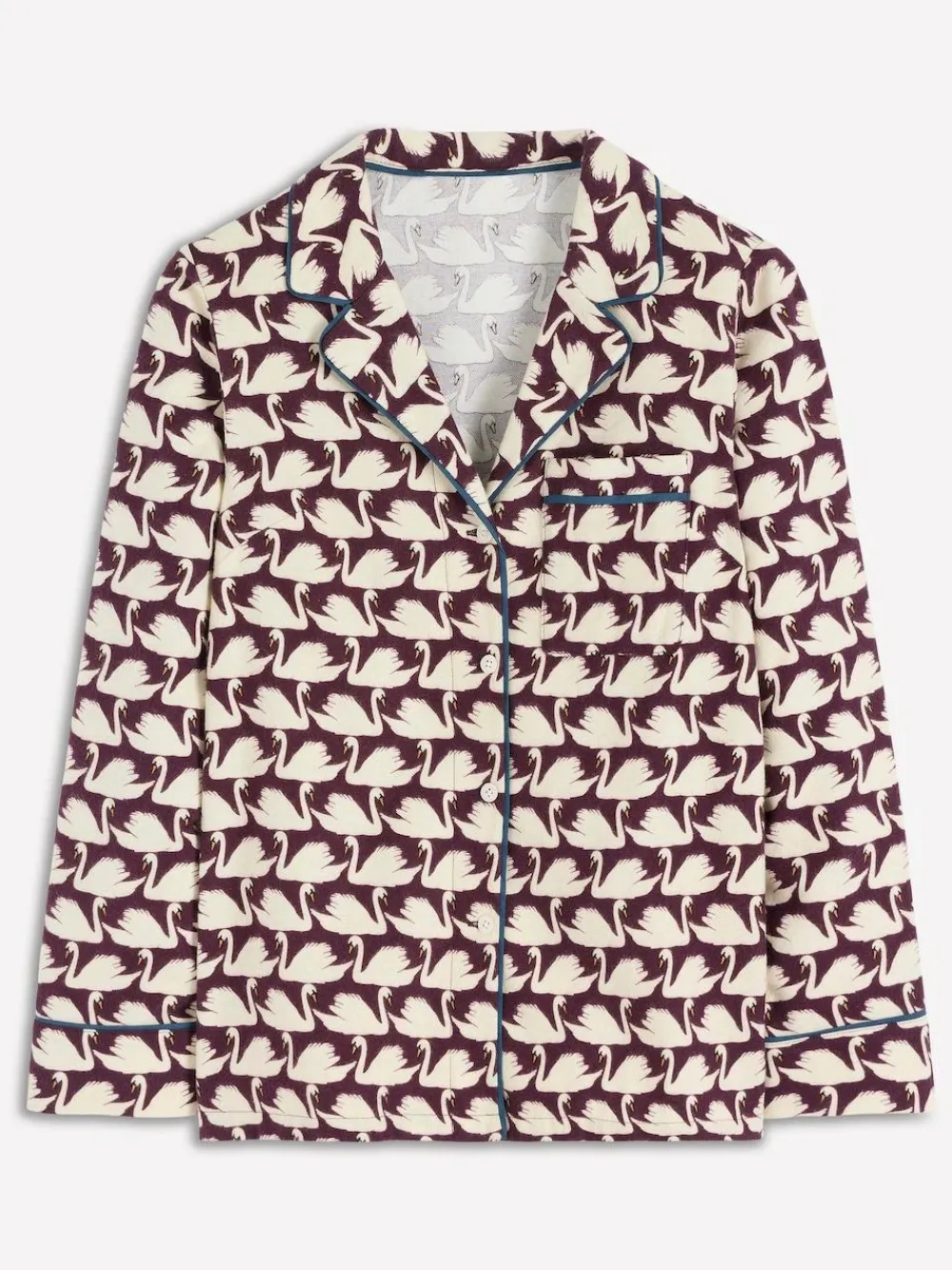 Boden Brushed Cotton Pyjama Shirt^Women Pyjamas
