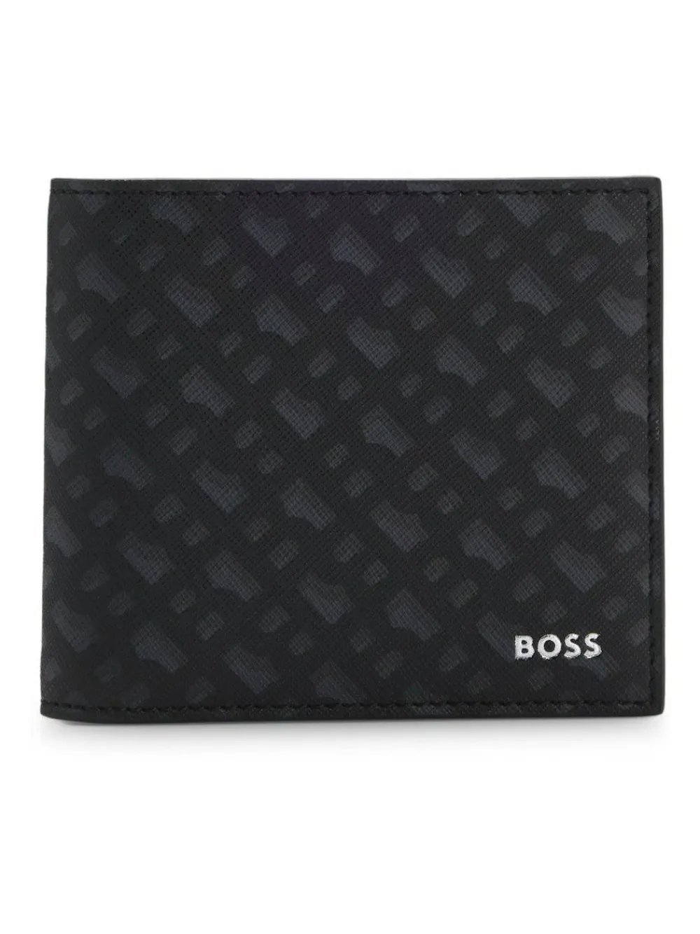 New BOSS Black Zair Signature Logo Billfold Wallet