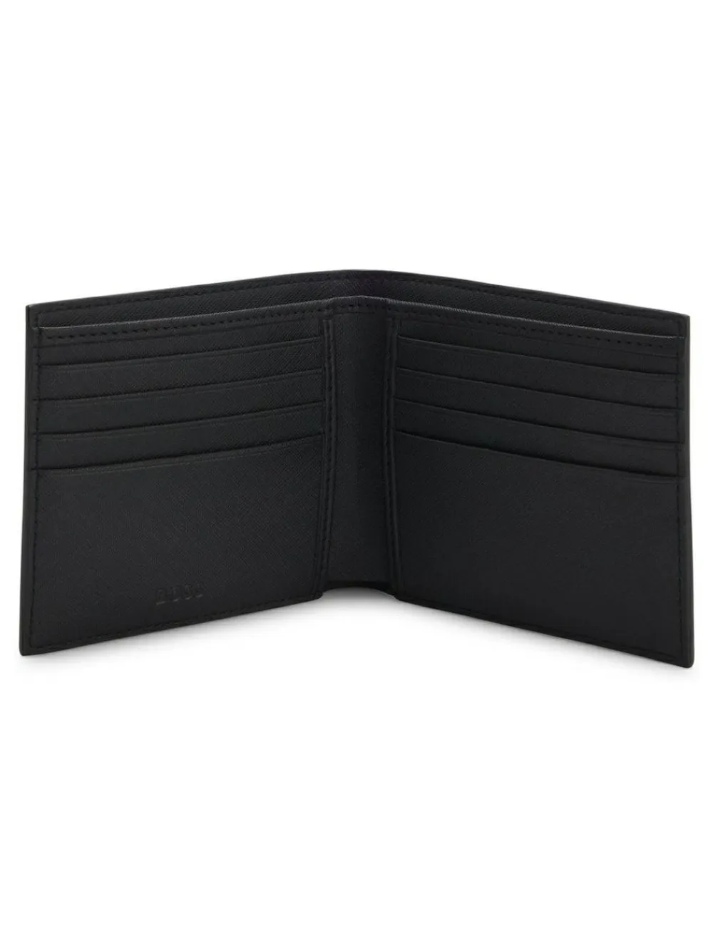 New BOSS Black Zair Signature Logo Billfold Wallet