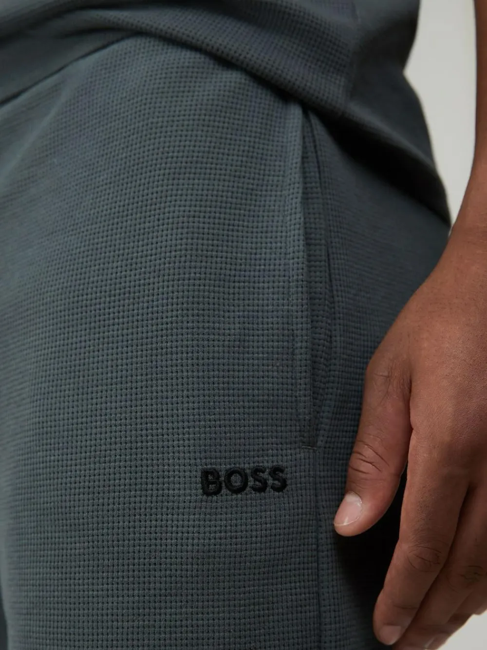 BOSS Green Waffle Shorts^ Shorts