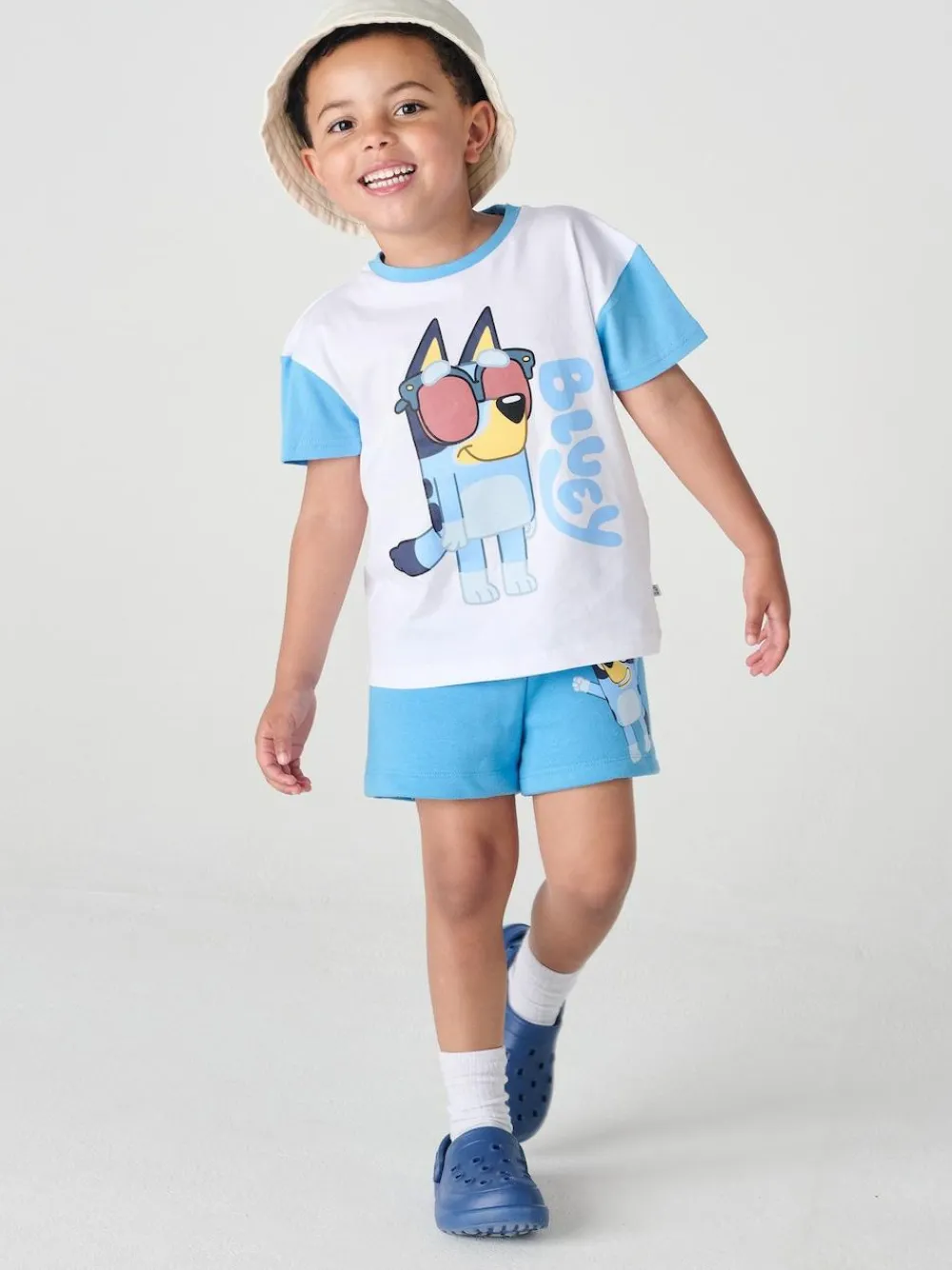 New Brand Threads Bluey 100% Cotton Short Top and Short Set