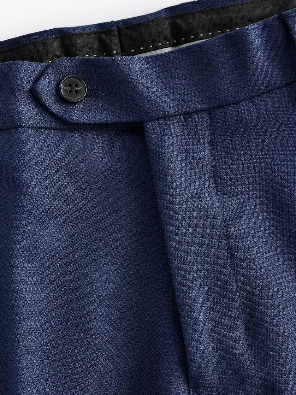 Clearance Next Bright Blue Regular Fit Textured Suit Trousers