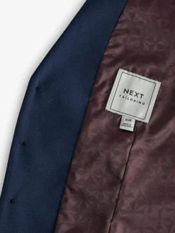 Next Bright Blue Textured Suit Waistcoat^ Vests