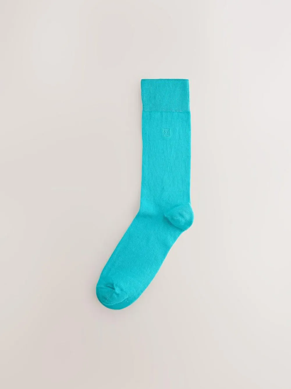 New Next 8 Pack Embroidered Lasting Fresh Socks Bright Blue/Green/Red