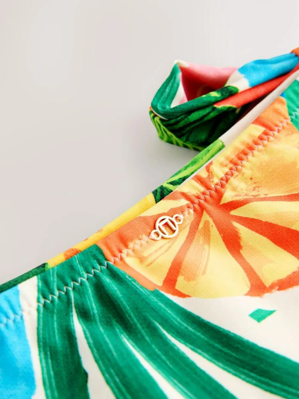 Outlet Next Bright Fruit Stripe Tie Side Bikini Bottoms