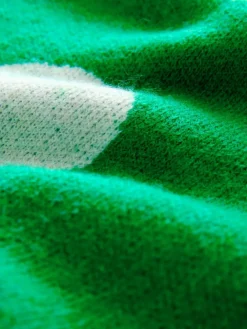 Next Bright Green Spot Crew Neck Knitted Jumper with Wool^Women Knitwear|Knitwear