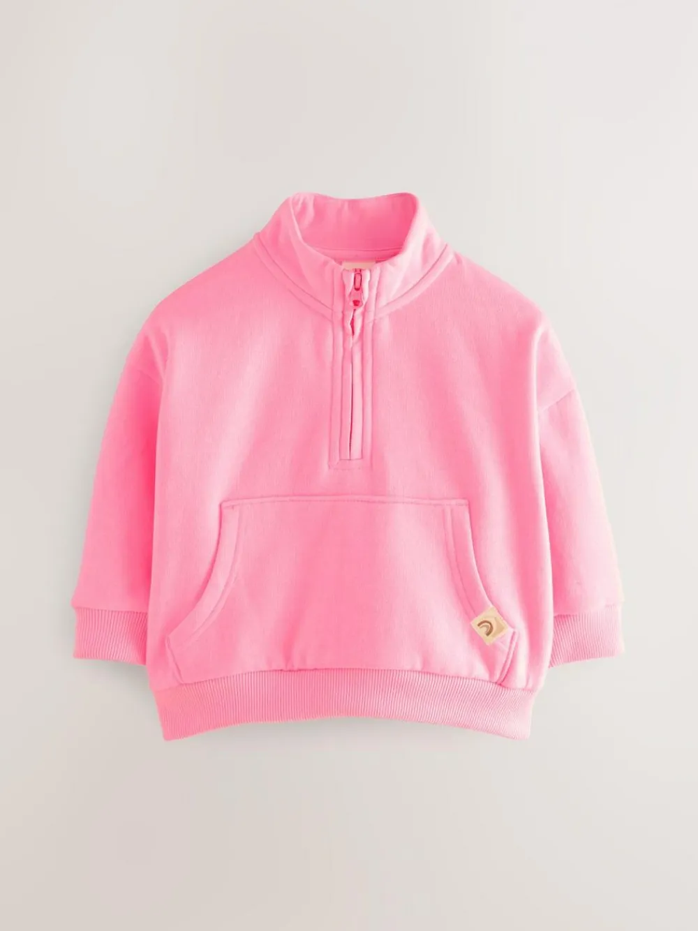 Next Bright Pink Quarter Zip Sweatshirt (3mths-7yrs)^ Sweatshirts & Hoodies|Nightwear