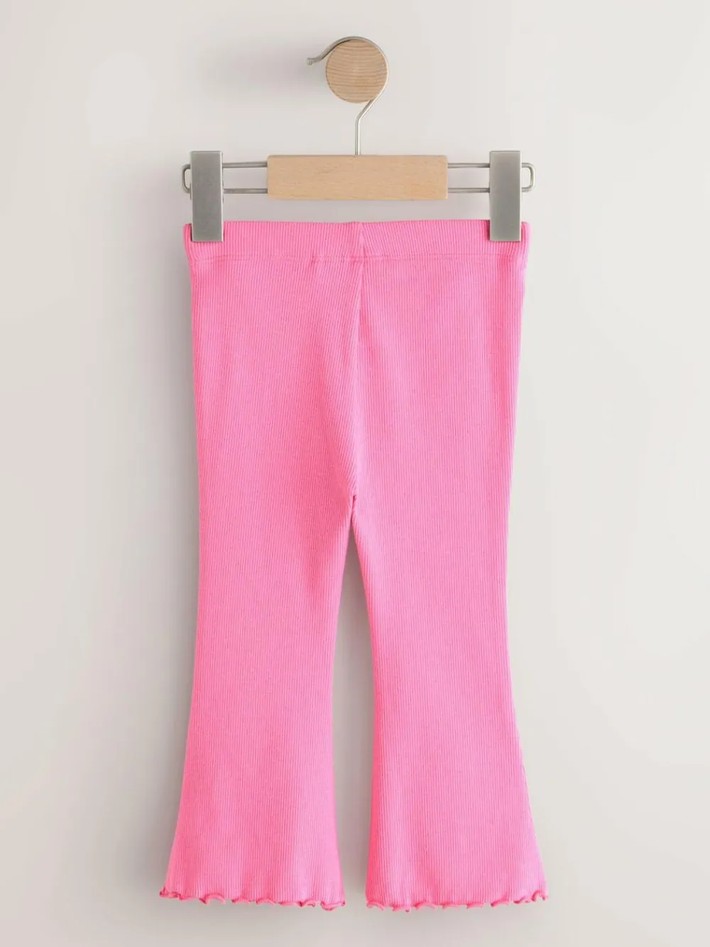Next Bright Sugar Pink Rib Flare Leggings (3mths-7yrs)^ Pants & Leggings