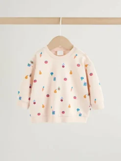 Discount Next Sweat Top and Joggers Baby Set (0mths-2yrs) (0mths-2yrs) Bright Veg Print