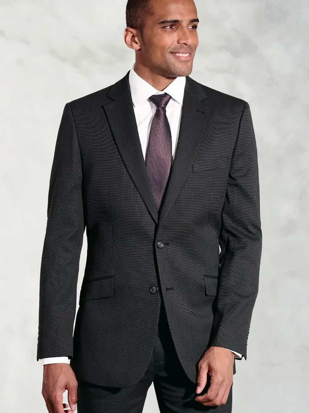 New Brook Taverner Plain Suit Jacket Black Dark