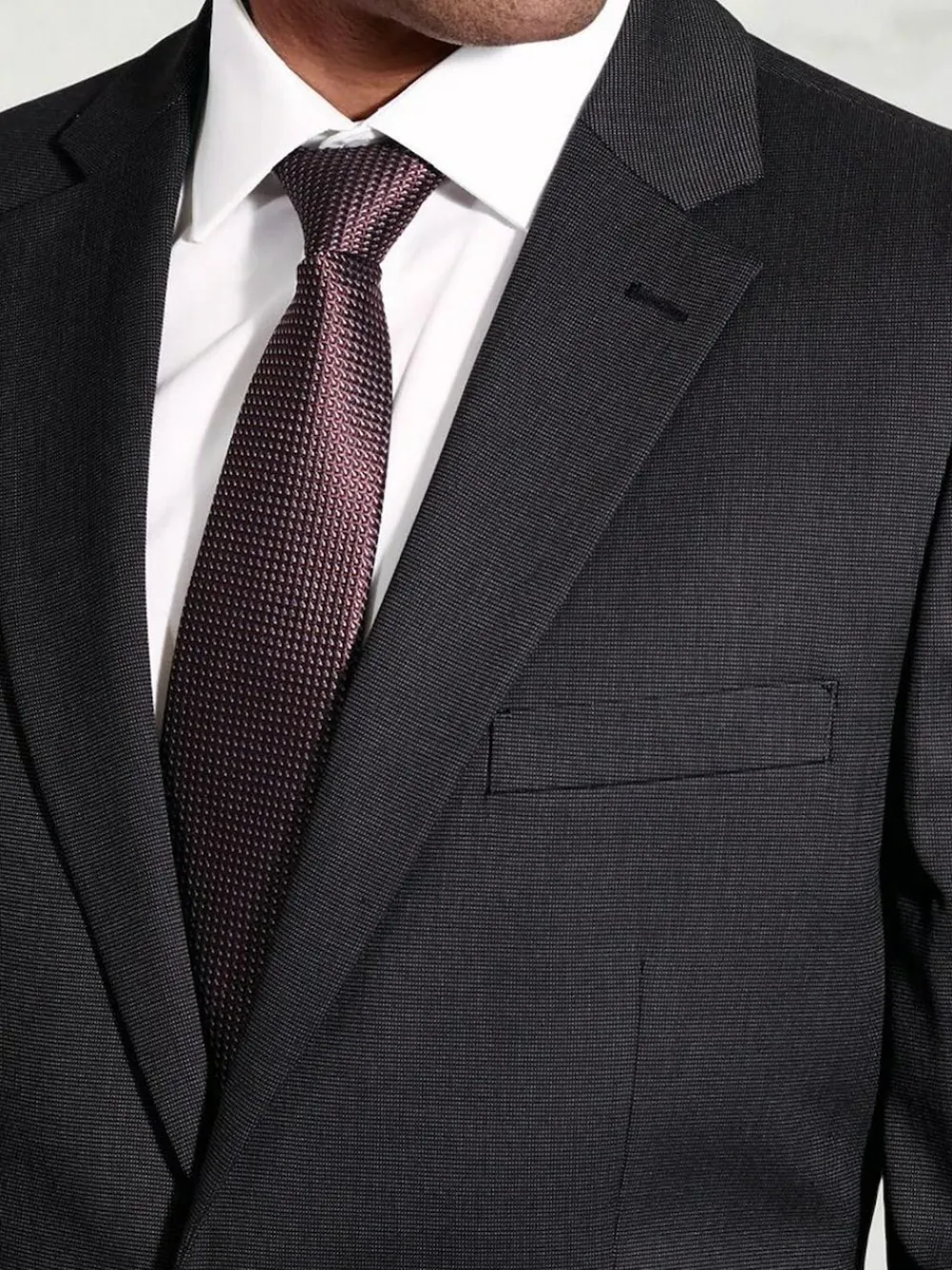 New Brook Taverner Plain Suit Jacket Black Dark