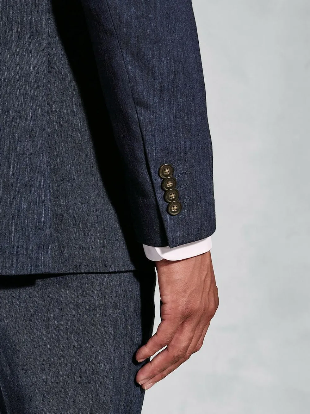 Brook Taverner Blue Linen Blend Mixer Suit Jacket^ Suits & Tuxedos|Blue Suits