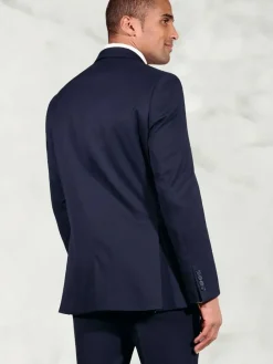 Clearance Brook Taverner Washable Suit Jacket Blue