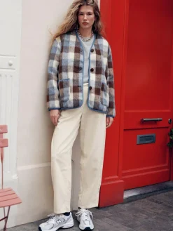 Clearance Next Brown and Blue Checked Jacket
