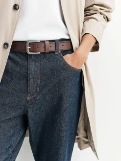 Sale Next Casual Leather Belt Brown