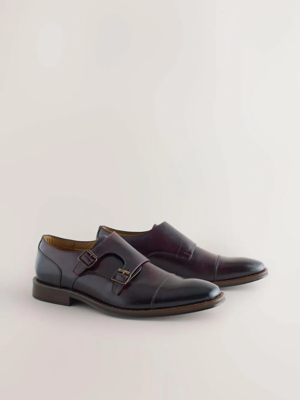 Next Brown Double Monk Shoes^ Shoes